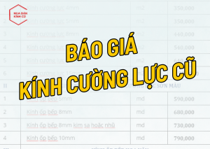 Ảnh: Bảng giá kính cường lực cũ - Thu mua giá tốt